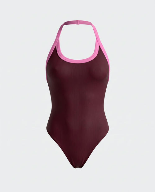 Body 06001 | Vinotinto / Sesgo Rosado | mockup