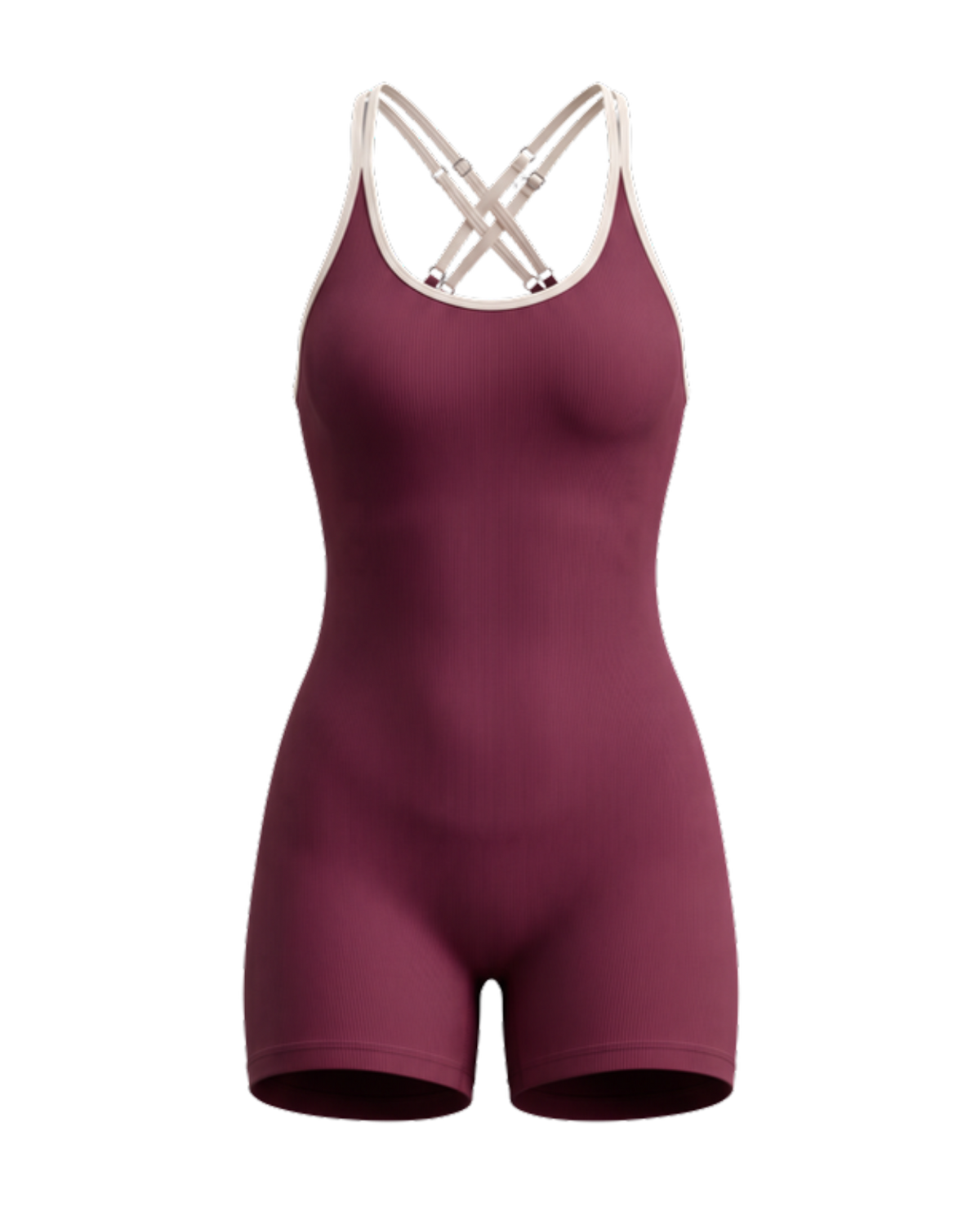 Enterizo Corto 08002 | Vinotinto | mockup
